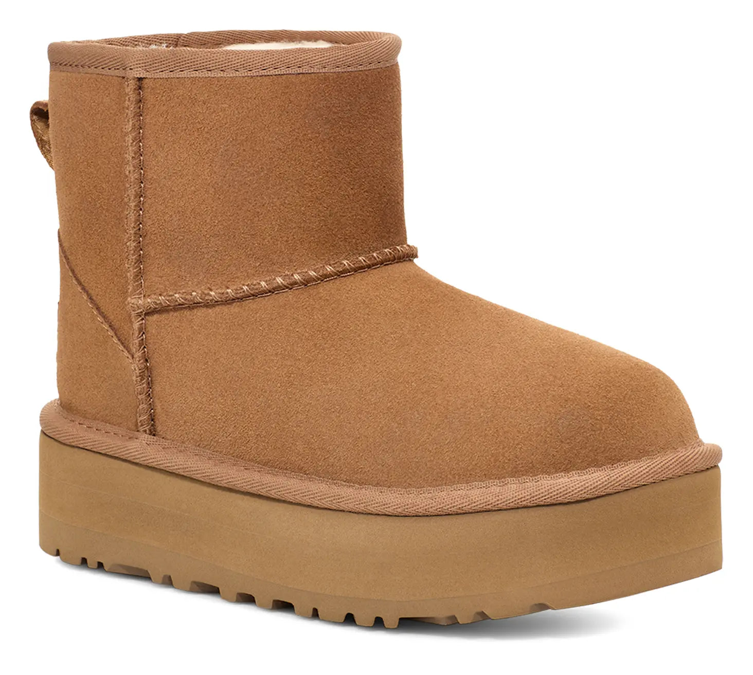 UGG Kids' Classic Mini Platform – Cozy, Stylish, and Elevated Comfort  CHESTNUT-13  UGG
