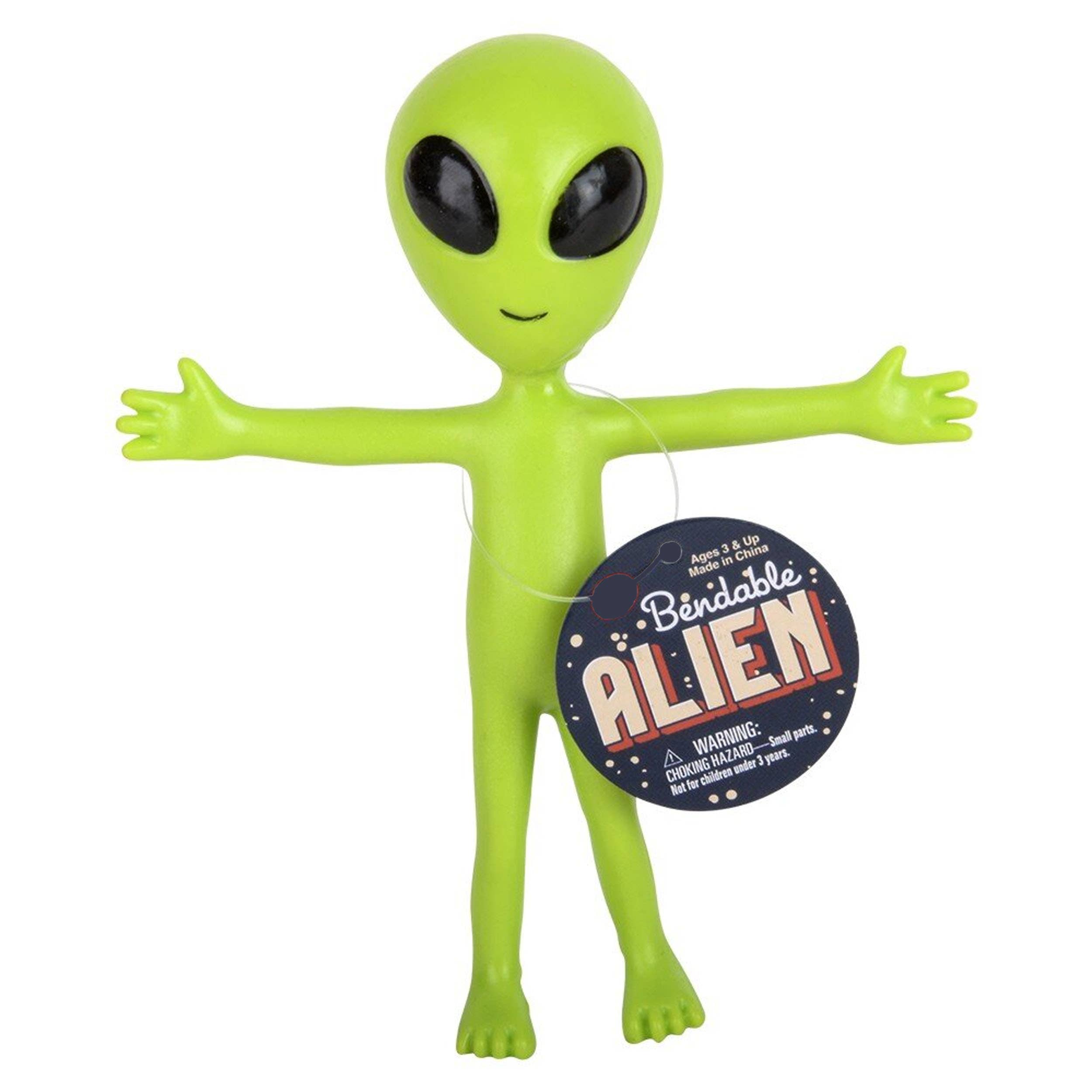 Halloween Green Bendable Alien Fidget Kids Toys    JSBlueRidge Toys