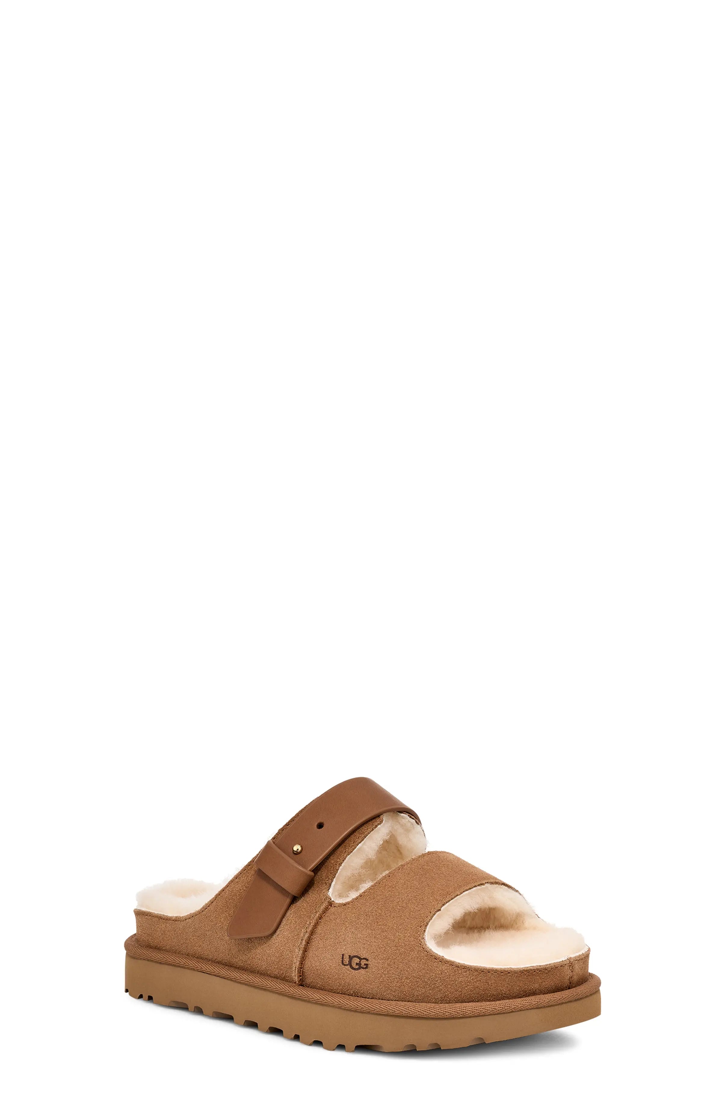 Women's Greenport Strap Slide  CHESTNUT-10  UGG