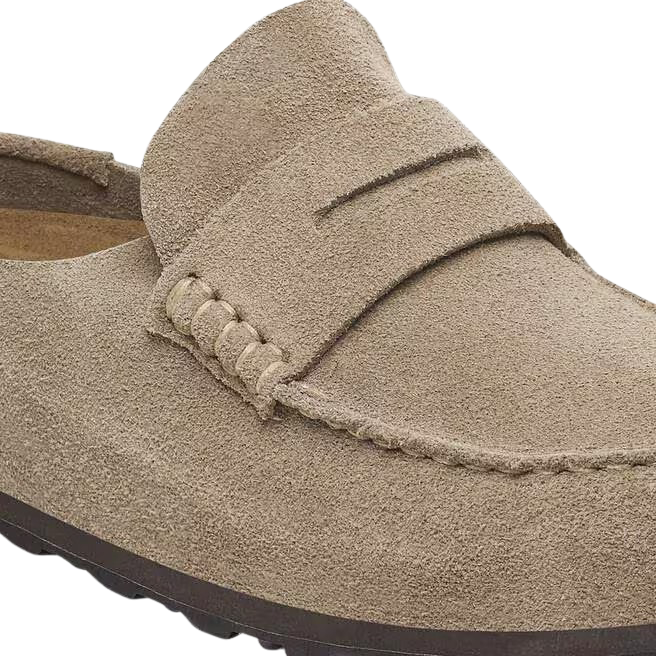 Birkenstock Naples Wrapped – Suede Loafer-Style Clog    BIRKENSTOCK