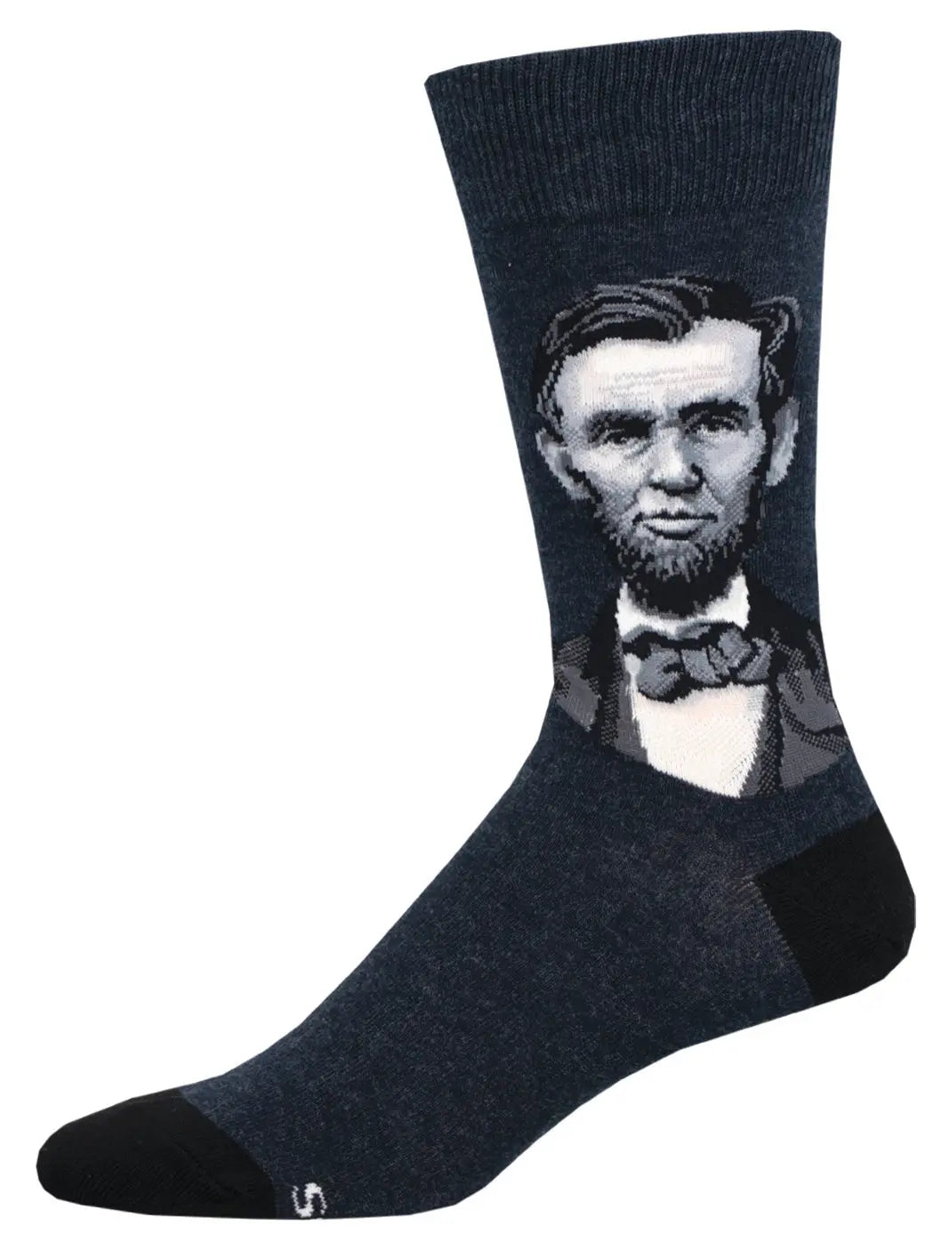 Men's Socksmith President Lincoln Socks – Patriotic Crew Socks    SOCK SMITH
