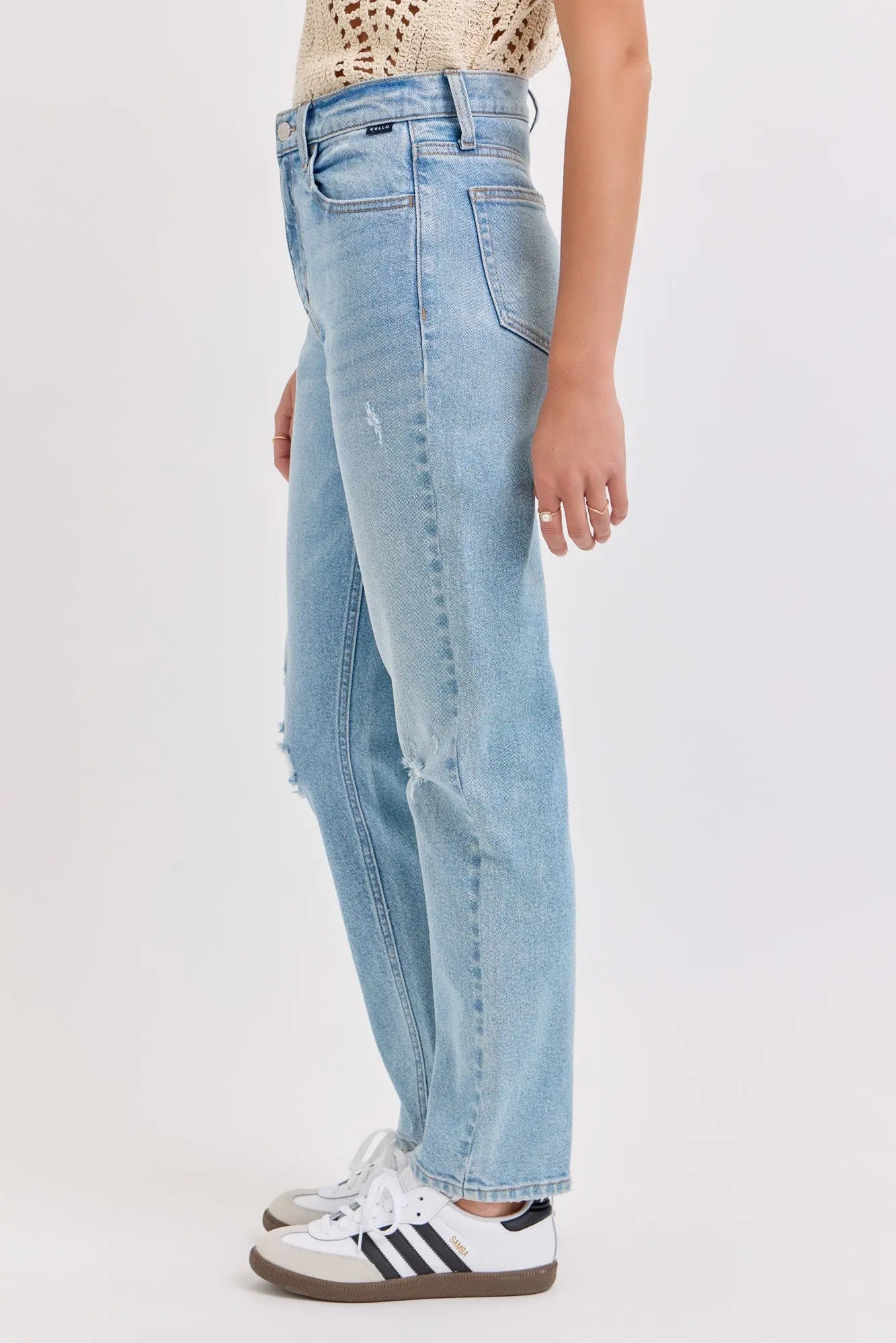 Cello Jeans Melanie High Rise Straight Jeans – Classic 5-Pocket Style    WAT? JEANS & CELLO JEANS