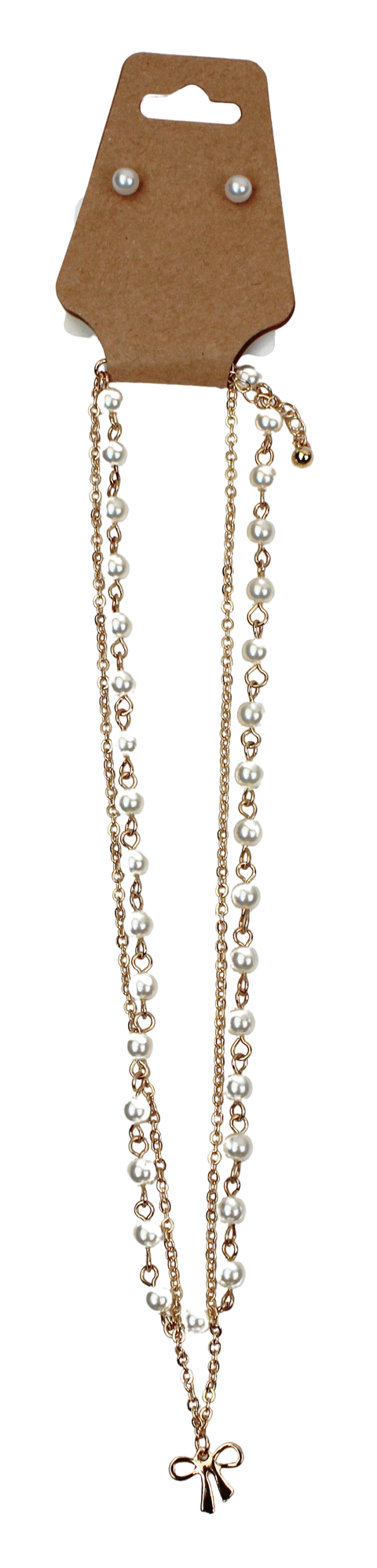 Joia Blooming Pearl Necklace w/Bow Charm – Elegant Jewelry