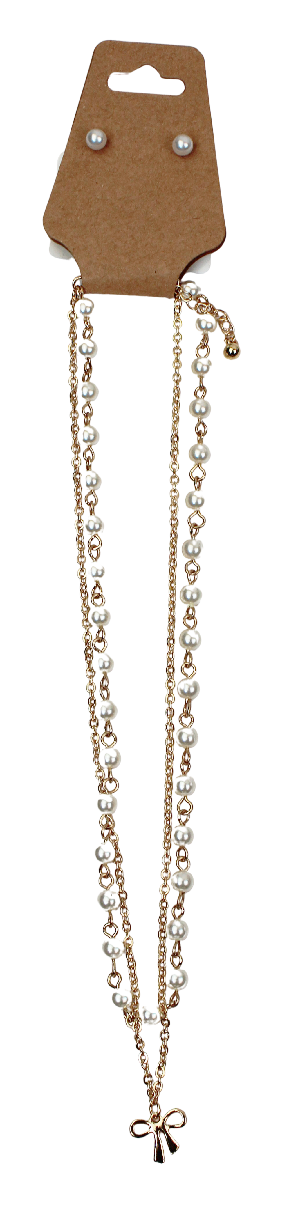 Joia Blooming Pearl Necklace w/Bow Charm – Elegant Jewelry    JOIA TRADING CO.