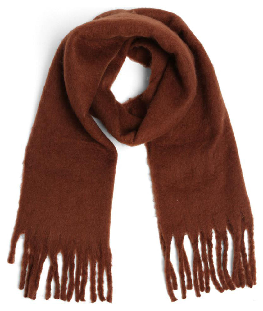 Joia Cozy Cuddle Scarf – Lightweight Plush Fringe Scarf  BROWN  JOIA TRADING CO.