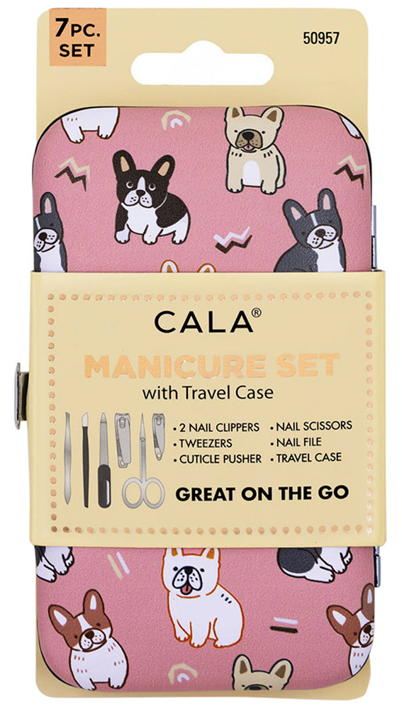 Joia Manicure Set – Portable 7-Piece Nail Care Kit with Travel Case  FRENCHIES / EA  JOIA TRADING CO.