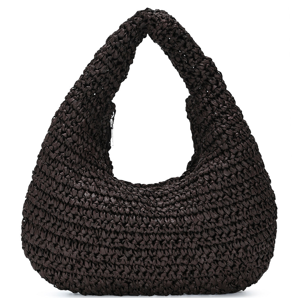 Joia Sunlit Shore Bag – Woven Hobo Beach Style    JOIA TRADING CO.