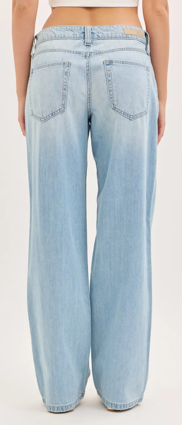 Cello Jordan 9½” Low Baggy Jeans – Lightweight Low Rise Relaxed Jeans