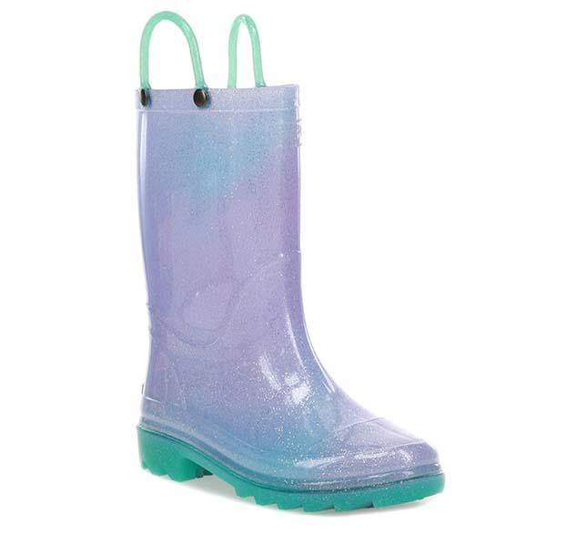 Kid's Glitter Ombre Lighted Boots