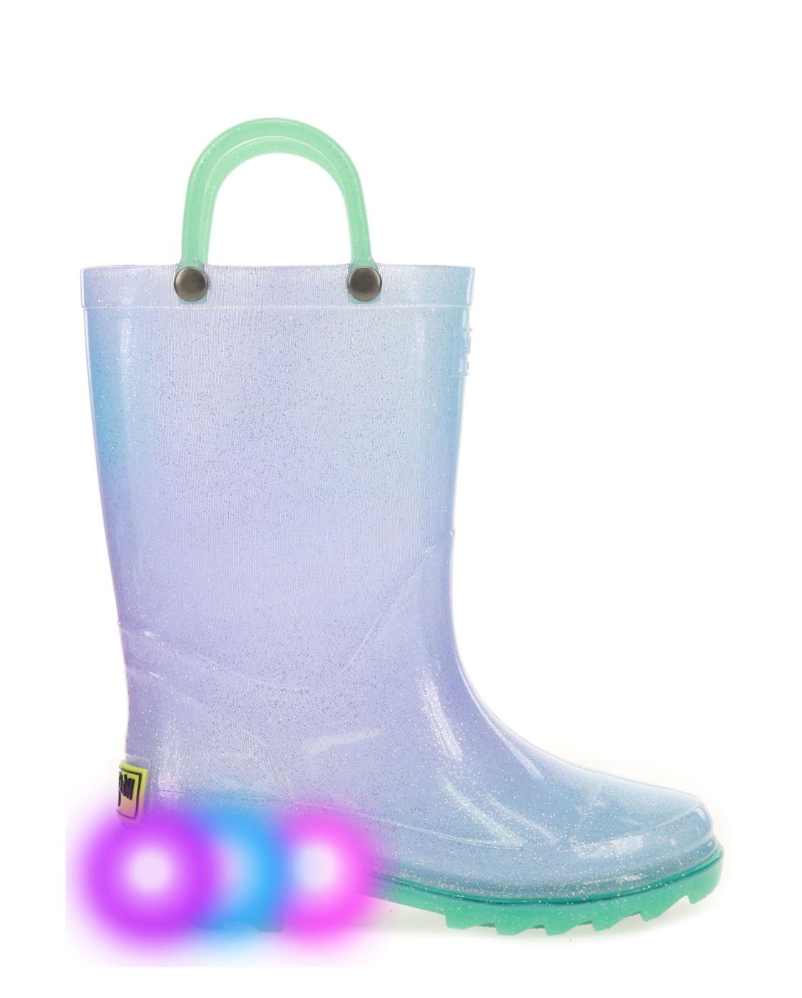 Kid's Glitter Ombre Lighted Boots