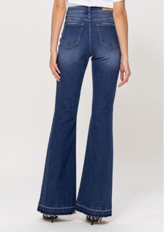 High Rise 5 Button Flare Jeans