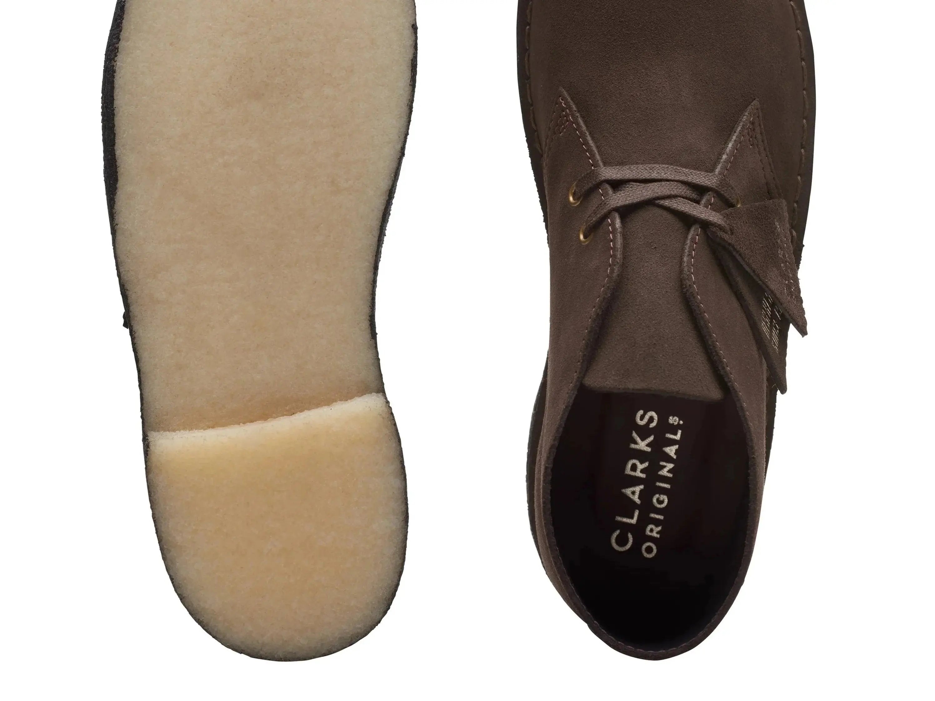 Clarks originals desert boot brown suede online